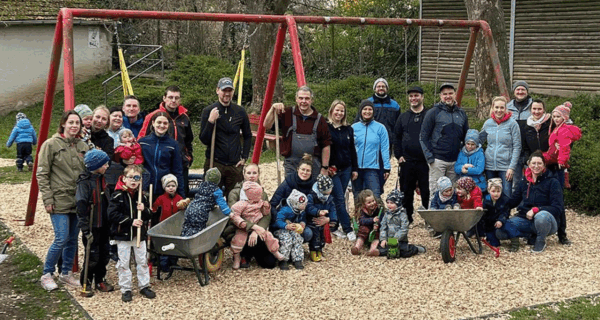 Spielplatz mit Facelift